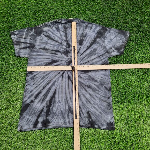 Skeleton Skull Shirt Medium 19x25 Gray Black - Picture 3 of 13